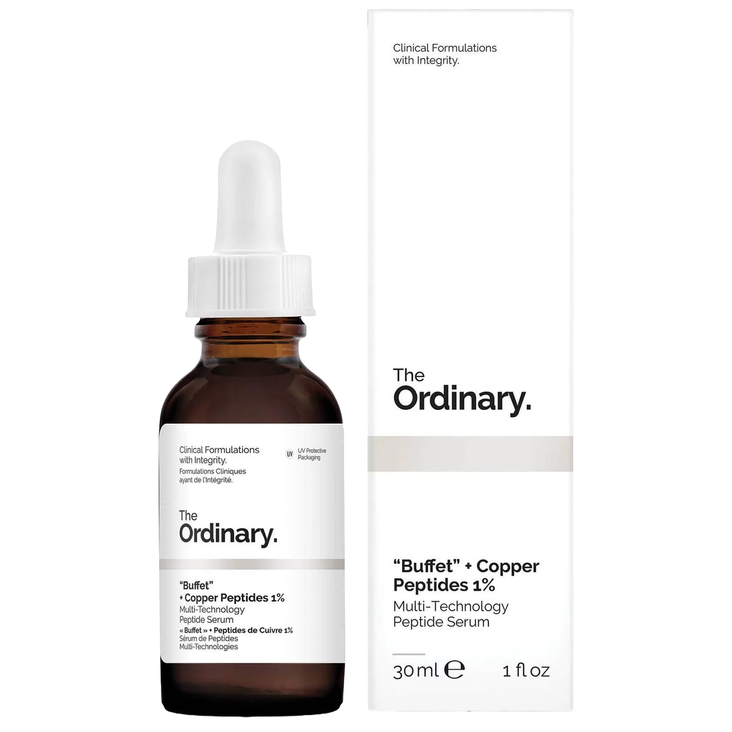 THE ORDINARY – Multi-Peptide + Copper Peptides 1% Serum (Buffet + Copper Peptides 1%) au Maroc