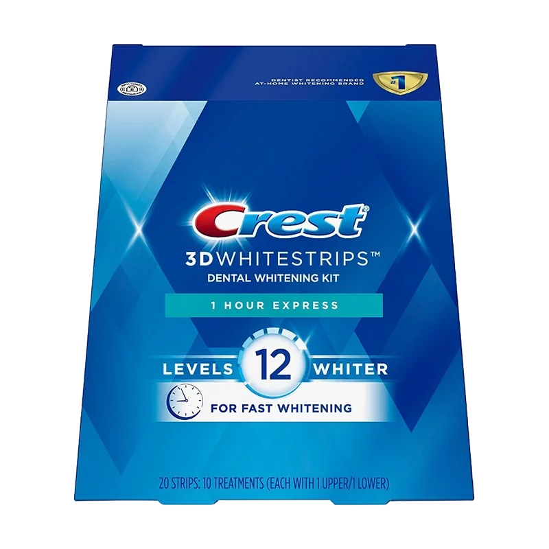 CREST – 3D Whitestrips Kit de bande de blanchiment 12 Level 20 bandes au Maroc