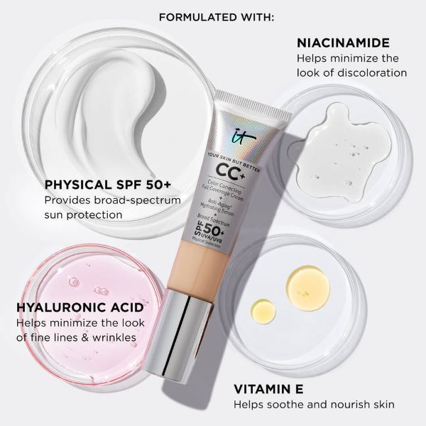 IT COSMETICS – CC+ Cream Fond de Teint avec SPF 50+