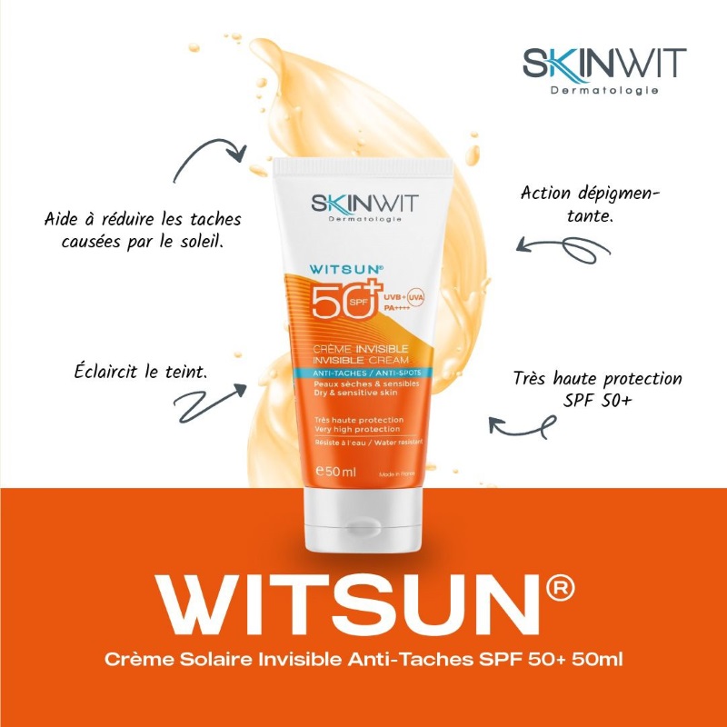 SKINWIT - WITSUN® Crème Solaire Invisible Anti-Taches SPF50+